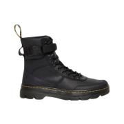 Zwarte Leren Combs Wyoming Laarzen Dr. Martens , Black , Heren