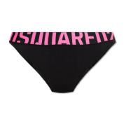 Slips met logo Dsquared2 , Black , Dames