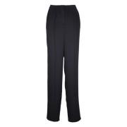 Zwart Bos Broek Giorgio Armani , Black , Dames