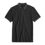 Slim Fit Polo Shirt Overdyed Short Sleeve G-star , Black , Heren