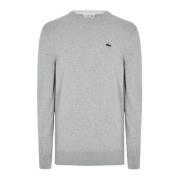 Wollen Pullover Regular Fit Ronde Hals Lacoste , Gray , Heren