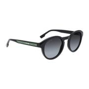 Zwarte Injected Frame Zonnebril voor Vrouwen Lacoste , Black , Dames