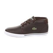 Hoge Sneakers - Bruin Leer Lacoste , Brown , Heren