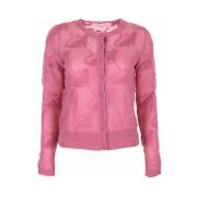 Roze Jacquard Cardigan Trui Max Mara , Pink , Dames