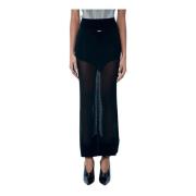 Lichtgewicht gebreide maxi rok Jean Paul Gaultier , Black , Dames