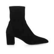 Zwarte Suède Leren Dameslaarzen Stuart Weitzman , Black , Dames