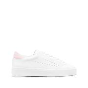 Witte/Roze Leren Sneakers met Logo Axel Arigato , White , Dames