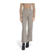 Beige Tailored Polyester-Blend Broek Only , Gray , Dames