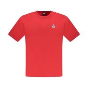 Rood Grafisch Print Katoenen T-Shirt North Sails , Red , Heren