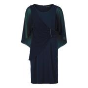 Elegante Gerimpelde Cocktailjurk vera mont , Blue , Dames