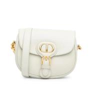 Pre-owned Leather crossbody-bags Dior Vintage , White , Dames