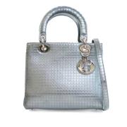 Pre-owned Leather dior-bags Dior Vintage , Gray , Dames