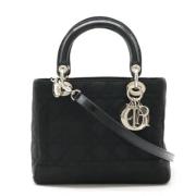 Pre-owned Canvas dior-bags Dior Vintage , Black , Dames