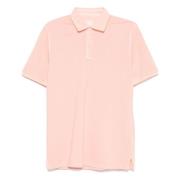 Klassieke Katoenen Poloshirt Fedeli , Pink , Heren