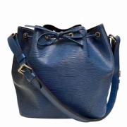 Pre-owned Leather shoulder-bags Louis Vuitton Vintage , Blue , Dames