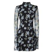 Zwarte Bloemen Lange Mouw Jurk Rotate Birger Christensen , Black , Dam...