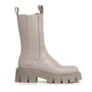 Beige Leren Chelsea Boot met Gestructureerde Zool Copenhagen Shoes , B...