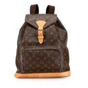 Pre-owned Canvas backpacks Louis Vuitton Vintage , Brown , Dames