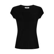 Zwarte T-shirts en Polos Elisabetta Franchi , Black , Dames