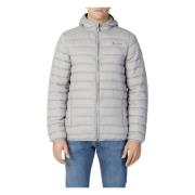 Grijze Hoodie met rits Aquascutum , Gray , Heren