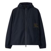 Indigo Anorak Jas Burberry , Black , Heren