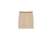 Kleurrijke Gebreide Minirok Domizia Stijl Max Mara , Beige , Dames