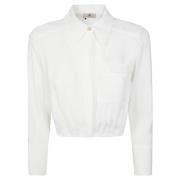 Stijlvolle Shirt voor Vrouwen Elisabetta Franchi , White , Dames