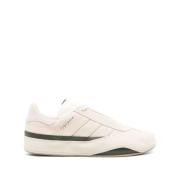 Beige Suède Sneakers met Ronde Neus Y-3 , White , Dames