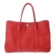 Pre-owned Leather handbags Hermès Vintage , Red , Dames