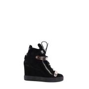 Pre-owned Suede boots Giuseppe Zanotti Pre-owned , Black , Dames