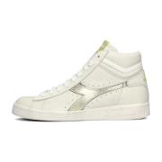 Witte Hoge Metalen Sneakers Diadora , White , Dames