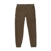 Groene Cargo Broek Stijl Tommy Hilfiger , Green , Heren