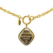 Pre-owned Lace necklaces Chanel Vintage , Yellow , Dames