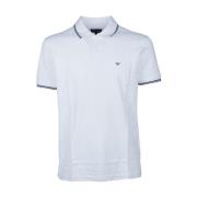 Klassieke Polo Shirt voor Mannen Emporio Armani , White , Heren