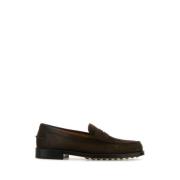 Klassieke suède loafers in donkerbruin Tod's , Brown , Heren