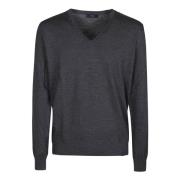 Stijlvolle V-Neck Sweater Fay , Black , Heren