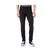 Donkerblauwe Tapered-Fit Denim Jeans Hugo Boss , Red , Heren