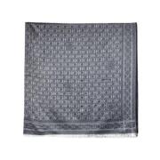 Zijden Rosetta Pashmina Sjaal Carolina Herrera , Gray , Dames