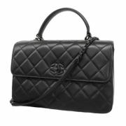 Pre-owned Fabric handbags Chanel Vintage , Black , Dames