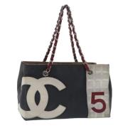 Pre-owned Canvas handbags Chanel Vintage , Blue , Dames