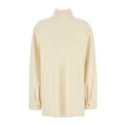 Crème wollen blend blouse Jil Sander , Beige , Dames