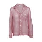 Lichtroze Pyjama Shirt Forte Forte , Pink , Dames