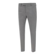 Grijze Wollen Broek, Slim Fit PT Torino , Gray , Heren