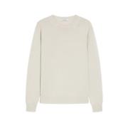 Luxe Cashmere Crewneck Sweater Max Mara , White , Dames