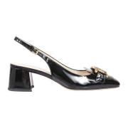 Zwarte lakleren pumps met vierkante neus Tod's , Black , Dames