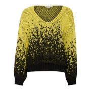 Garancesz Pullover Gebreid Celery Saint Tropez , Yellow , Dames