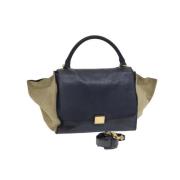 Pre-owned Leather celine-bags Celine Vintage , Blue , Dames