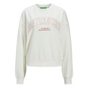 Lente Crew Neck Korte Mouw Sweater Jack & Jones , Beige , Dames