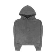 Capuchontrui Vervaagd Zwart Acne Studios , Gray , Heren