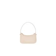 Mini Pochette Blasón Leren Tas Carolina Herrera , Beige , Dames